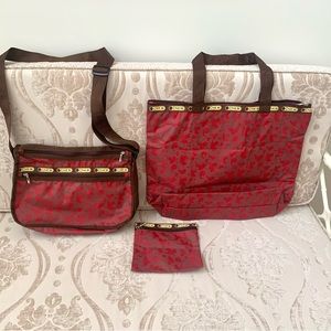 Lightweight cross body bag, tote and change bag